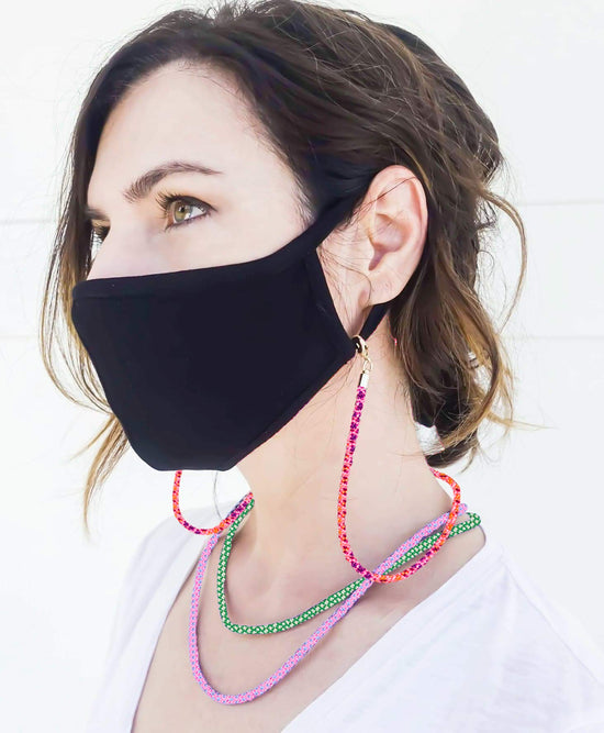 Neon Multi Paracord Mask chain/ Jewelry Set