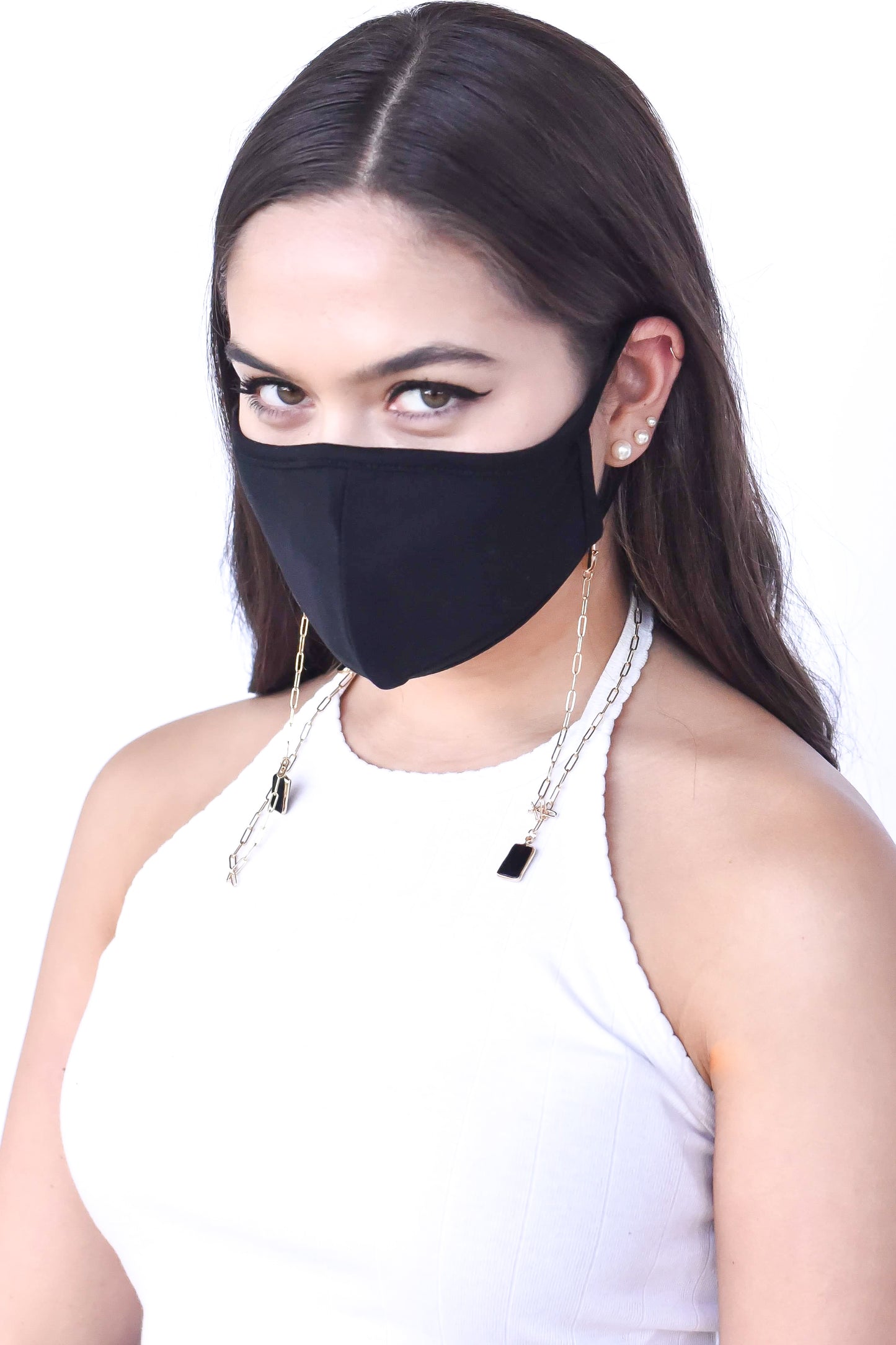 Convertible Natural Stone Mask Chain Jewelry